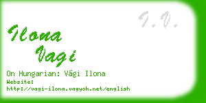 ilona vagi business card